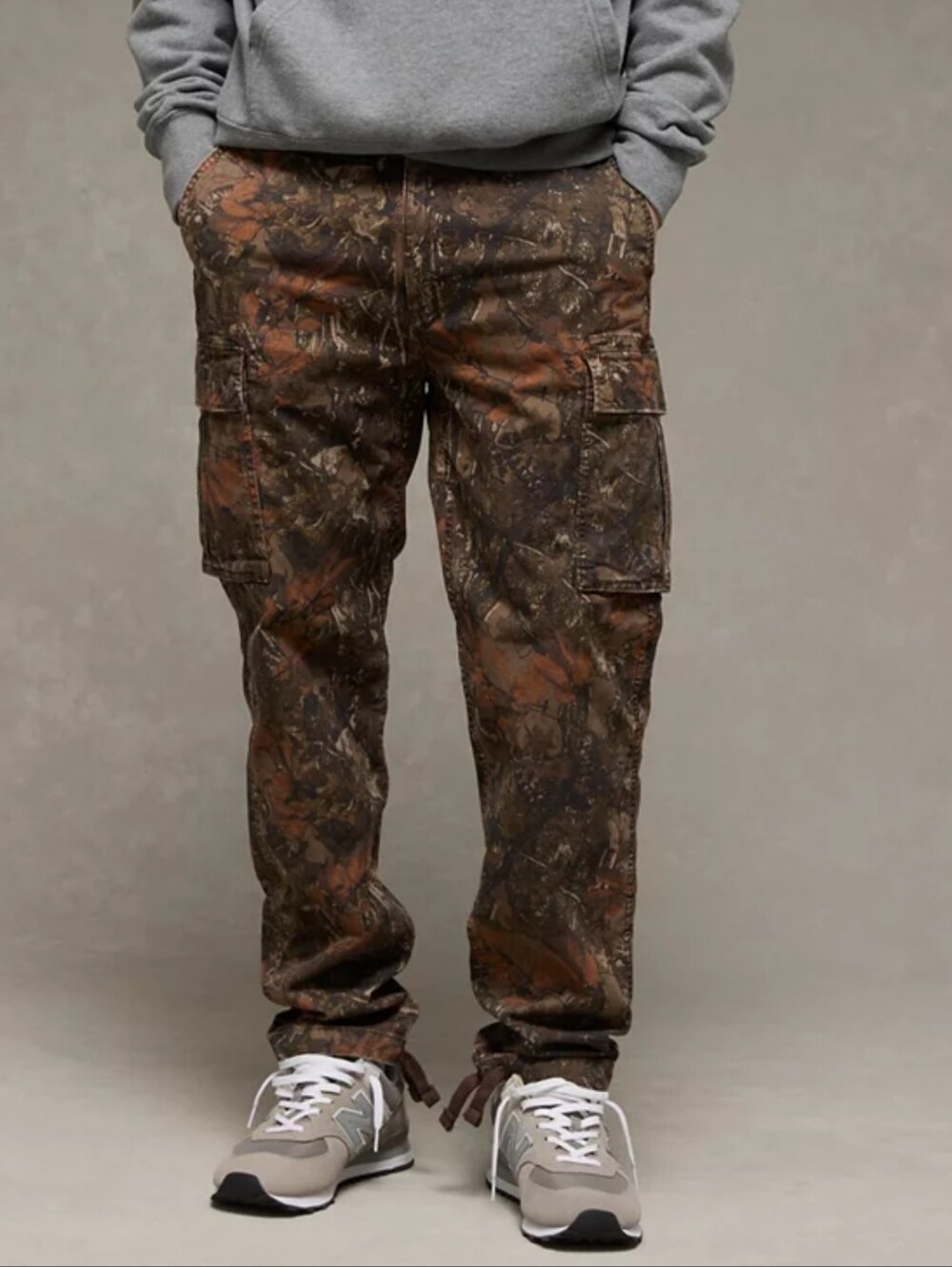American Eagel Flex Lived In Cargo Pants in Brown Camouflage